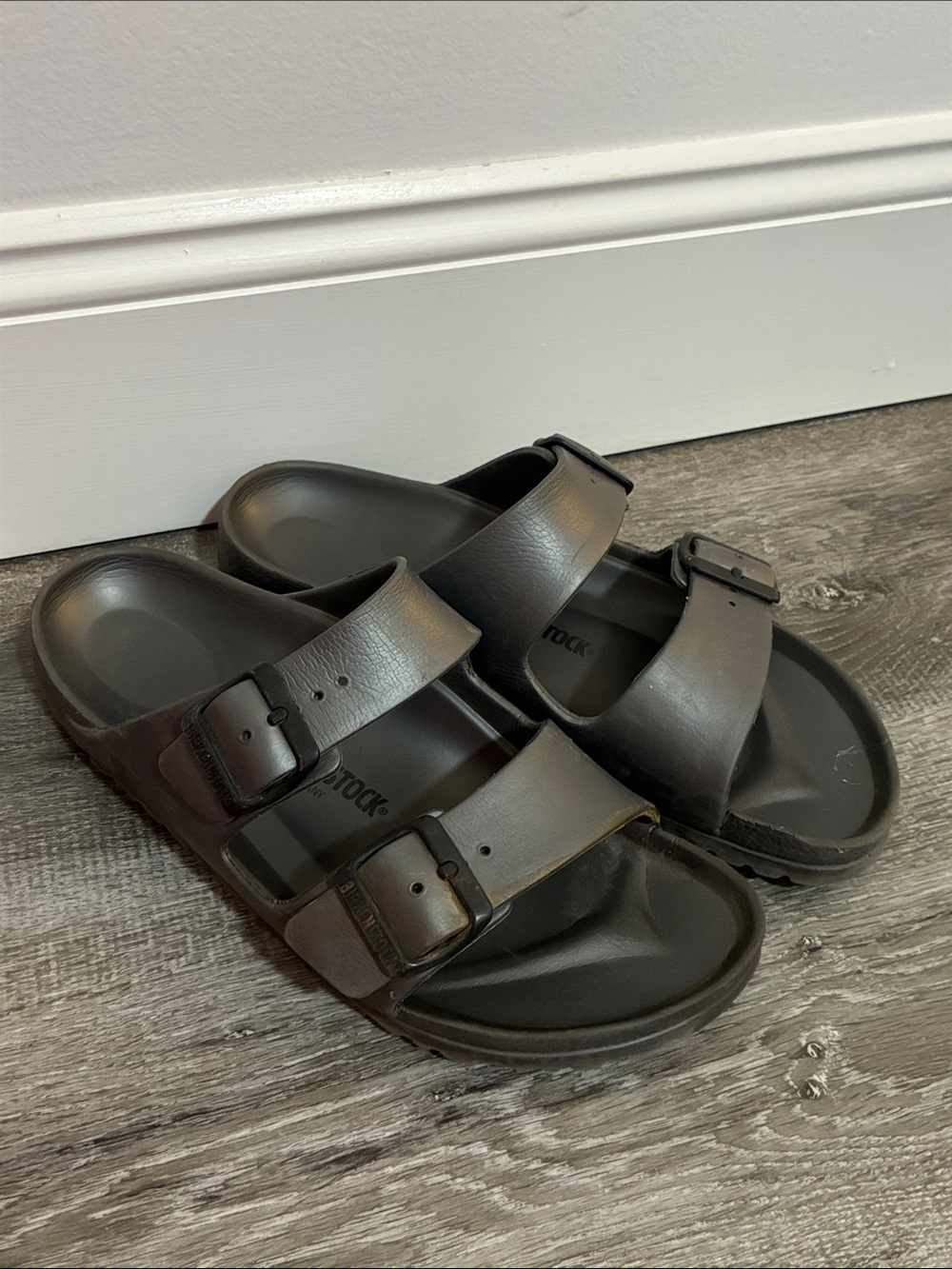 Birkenstock Arizona Two-Strap Sandals in Grey 39/6 Men
